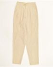 VINTAGE Womens Tapered Chino Trousers W27 L32 Beige DE14