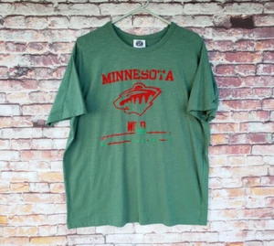 ๐ฅ Minnesota Wild Knights Apparel NHL Shirt Men's Large L Short Fit Green - Picture 1 of 6