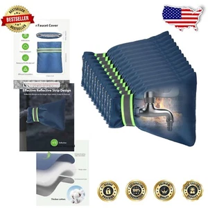 12-Pack Insulated Outdoor Faucet Covers with Reflective Design for Winter Prep - Picture 1 of 10