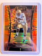 2023 Panini Select DP FOTL  /26 Orange Prizm Tim Brown SSP Card Notre Dame