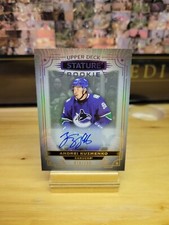 2022-23 UD Stature Andrei Kuzmenko Auto Rookie /199 Vancouver Canucks #186