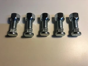 WHEEL STUDS WITH NUTS, KNURL WHEEL STUDS WITH NUTS 14X1.5 THREAD QTY:5 - Picture 1 of 4