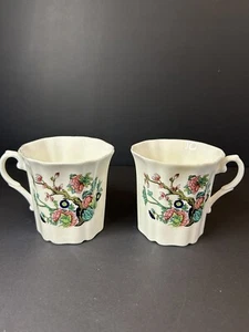 Set of 2 ~ Royal Grafton "Indian Tree " England Fine Bone China Mugs 3 1/4" H - Picture 1 of 9