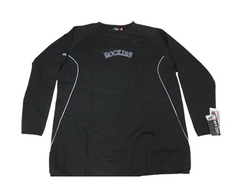 NEW Colorado Rockies Mens Sizes 2XL-3XL-5XL-Tall Majestic Crew Sweatshirt Cover