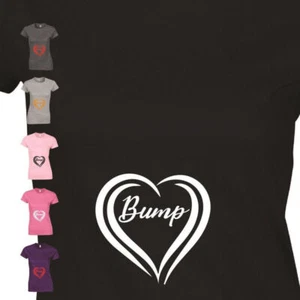 Baby Beauty Bump Ladies T-Shirt Pregnancy Maternity Top Cool Casual Wear - Picture 1 of 25