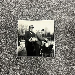 Vintage Group Photo Of Girl Scouts Camp Laugling Waters in 1959 March 3.5” - Picture 1 of 3