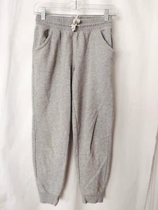 Cat & Jack Fleece Joggers Elastic Waist w Drawstring Heather Gray L 10/12 #15665 - Picture 1 of 3
