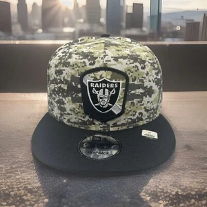 Las Vegas Raiders Hat New Era 9Fifty  2023 NFL Salute To Service Snapback XL H77 - Picture 1 of 8