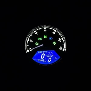 Tacómetro digital LCD de 12000 rpm velocímetro odómetro motocicleta para 2 4 cilindros - Imagen 1 de 10