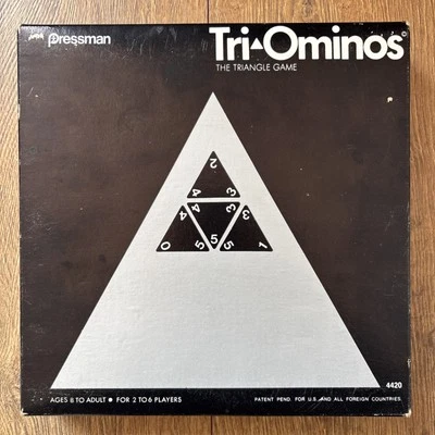 Pressman Tri-Ominos Vintage Made In USA Game Ages 8-Adult For 2-6 Players - Image 1 of 4