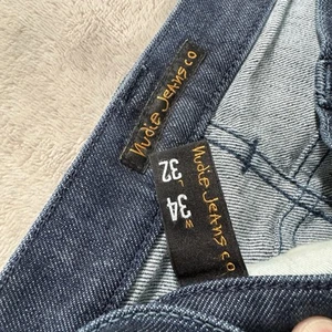 Mens Nudie Dude Dan Denim Jeans Size 34 x 32 Stretch Blue Ridge Faded VGC - Picture 1 of 7