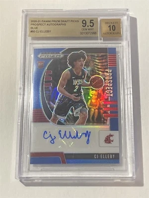 C.J. ELLEBY cougars 2020-21 Prizm Draft Prospect Blue AUTO 129/149 BGS 9.5 (Z4) - Image 1 of 2