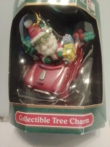 VTG Trim A Home Santa In Convertible W/Presents Tree Kmart New In Box 5"X4" - Picture 1 of 5