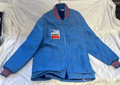 AUTO  Jacket Vintage MOPAR Rare 70S-80S SIZE MENS ( M?)  BLUE Zipper Issue - Image 1 of 4