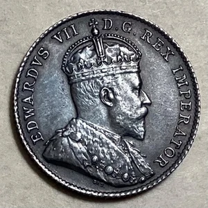 ~ 1910 Canada 10 Ten Cents Edward VII - Picture 1 of 2
