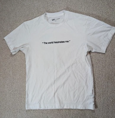 Uniqlo UT Archive Andy Warhol Flowers Tee White Sz S “The World Fascinates Me” - Image 1 of 4
