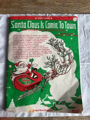 Santa Claus is Comin' to Town 1959 intermediate vocal, piano, organ - Image 1 of 4
