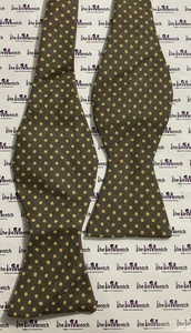 Brooks Brothers Fliege braun mit gelben Tupfen Design (neu - kleine Mängel) - Bild 1 von 2