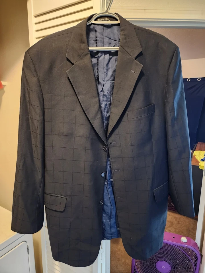 Blazer Traje Hombre Colección Enzo Negro, Perfecto Estado Foto 1 de 4