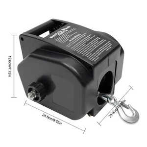 2000 LBS Boat Winch Electric Marine Winch Reversible Trailer Winch With Remote - Picture 1 of 17