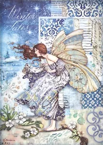 Papel de arroz para decoupage A/4 - Hada en el viento - Imagen 1 de 1