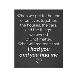 Letrero de madera JennyGems When We Get To The End Of Our Lives Together, regalo para pareja - Imagen 1 de 10