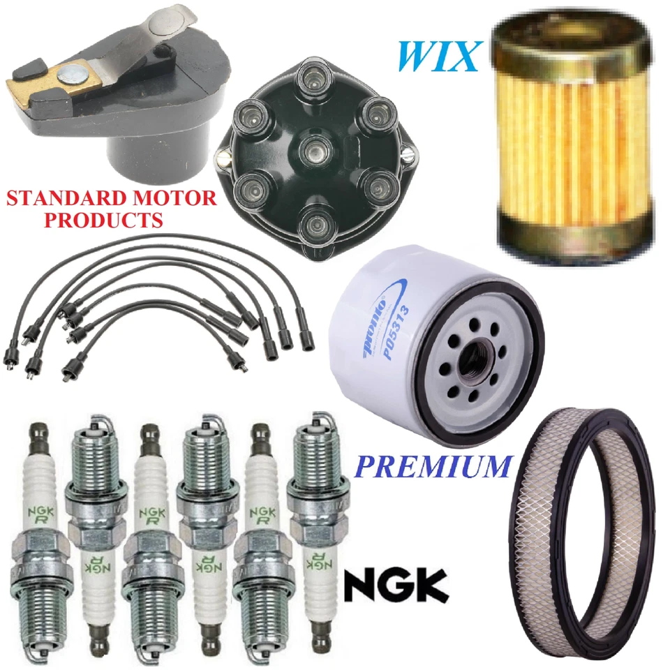 调整套件过滤器帽线火花塞适用于OLDSMOBILE欧米茄4.1L 1973-1974 — 第 1/1 张图片
