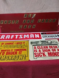 Machine Shop Cleanout! Vintage SIGNS + Stickers (See description) - Picture 1 of 3