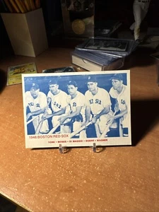 c1946 Boston Red Sox, York Moses, DiMaggio, Doerr, Wagner, Souvenir Card 4460 - Picture 1 of 2