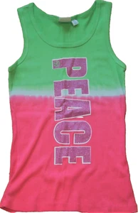 New TCP The Childrens Place Green & Pink Ombre Dip Dyed Tank Top Shirt XL 14 NWT - Picture 1 of 1