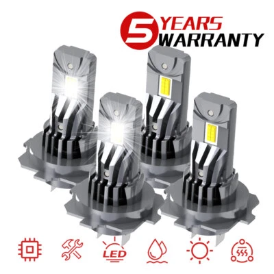 Combo de 4 faros LED H7 luz alta/baja 6500 k para Volkswagen Golf City 2007-2009 Foto 1 de 4