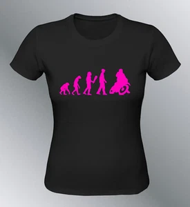 Tee shirt personnalisé evolution femme motocross moto cross human motorcycle - Picture 1 of 14