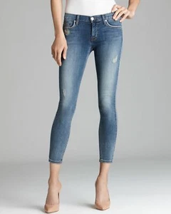 HUDSON JEANS DAKOTA SUPER SKINNY DISTRESSED CROP JEANS GR. 25.. WOW!!! - Bild 1 von 9