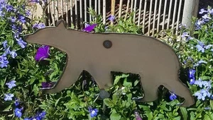 Black Bear Metal Garden Stake - Picture 1 of 3