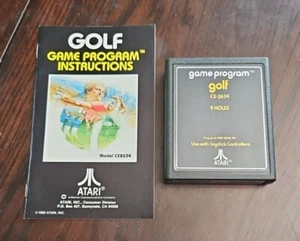 Golf "9 Holes" (1980, Atari 2600) CX2634 Text Label Game Cartridge W/Manual 🕹⛳️ - Picture 1 of 9