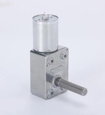 JGY370 Gear Motor 6V 12V 24V 6~150rpm Turbine Worm Threaded Shaft M8 Screw Motor - Image 1 of 4