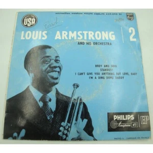 Louis Armstrong 2 body and soul/stardust/i'm a ding dong daddy EP 7" 1956 Philip - Imagen 1 de 4