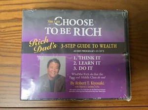 Rich Dad's You Can Choose To Be Rich: Three Step Guide to Wealth 12 CD Disk Set - Picture 1 of 4