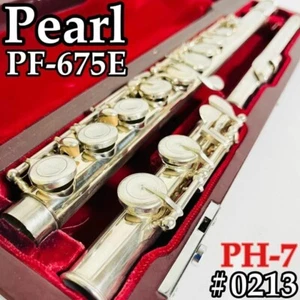 Pearl Dolce PF-675 Flute Sterling Silver Used with Hard Case - Picture 1 of 10