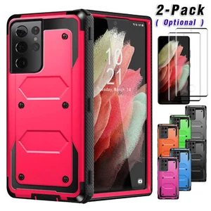 For Samsung Galaxy S21/S21+/Ultra 5G Rugged Phone Case Cover w/ Screen Protector - Picture 1 of 61