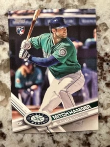 2017 TOPPS MINI MLB BASEBALL RC CARD SEATTLE MARINERS MITCH HANIGER #433 - Picture 1 of 1