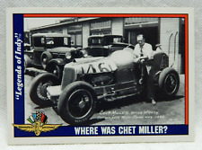 INDY 500 CHET MILLER 1934 ACCIDENT LEGENDS OF INDY TRADING CARD #53