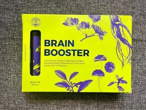 Brain Booster mit Ginseng, Bacopa, Rhodiola Rosea, Gotu Kola, Grüner Tee, Ginkgo - Bild 1 von 2