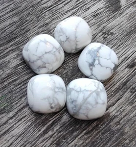Cushion Cabochon Natural White Howlite 6x6mm To 12x12mm Loose Gemstone - Picture 1 of 6
