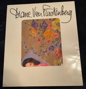 Vintage DIANE VON FURSTENBERG Scarf 100% Gold Silk Floral 13”x70” Rectangle NWT - Picture 1 of 6