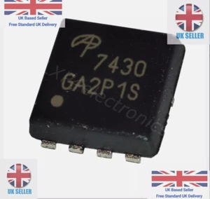 2x AON7430 AON 7430 AO7430 30V N-Channel MOSFET IC Chip set of two - Picture 1 of 3