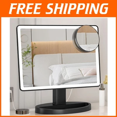 Professional Makeup Mirror with 88 LEDs, 10X Magnification - Image 1 of 4