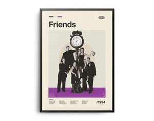 Friends TV Show Poster Six of One Leinwandbild Wandbild Zimmerdeko - Bild 1 von 54