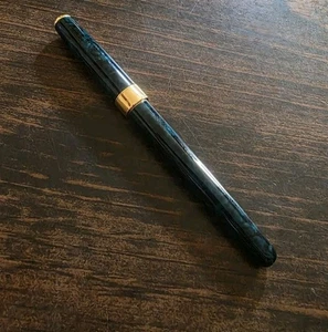 Vintage Parker Sonnet Green Marble Füllfederhalter 18K Gold 750 Medium Feder - Bild 1 von 14