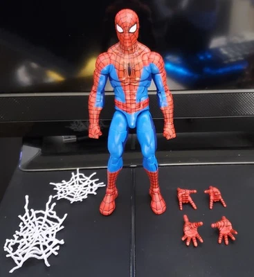 Boneco Marvel Legends retrô Spider-Man Cel Shaded Walmart exclusivo autêntico - Imagem 1 de 4